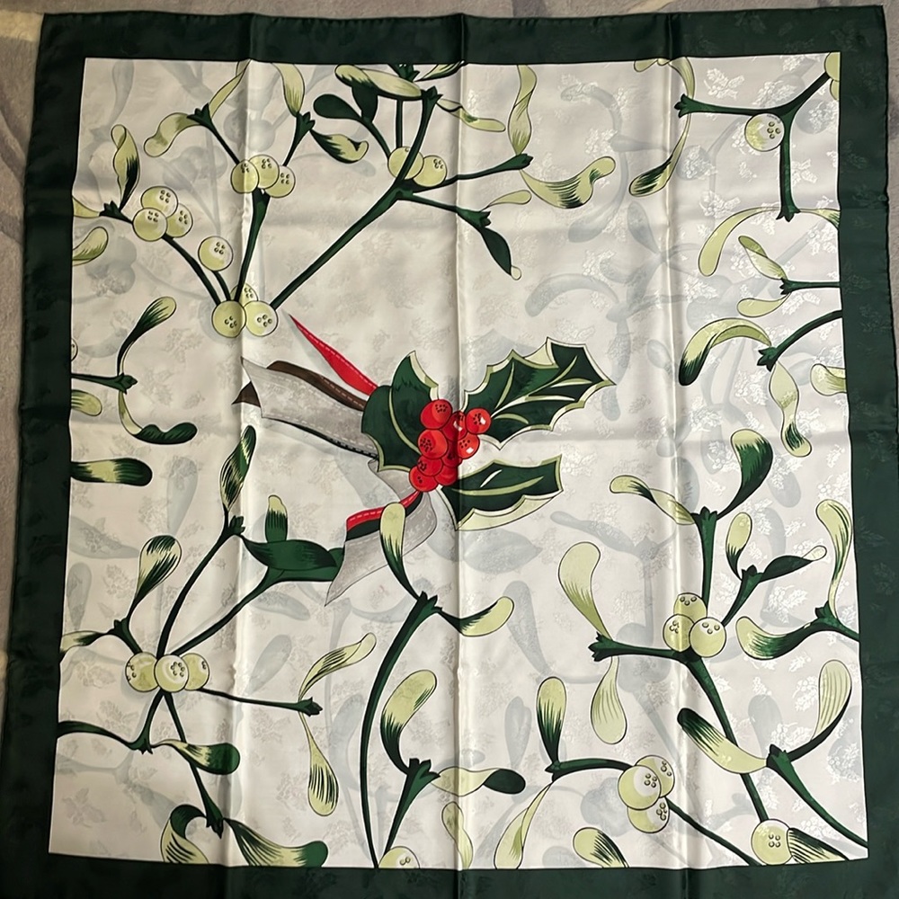 Hermes Christmas scarf.